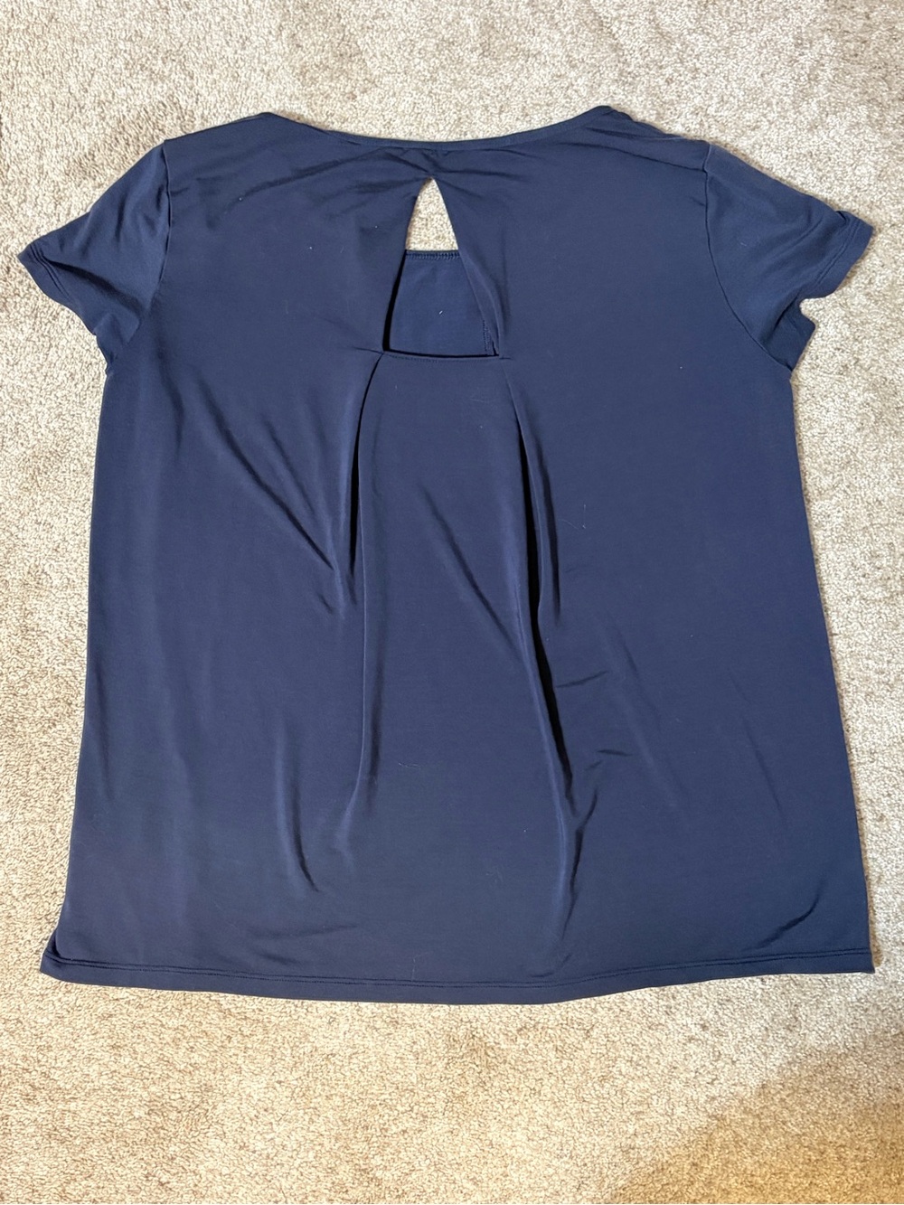 On Running Navy Short Sleeve Women's Performance Tee - Picture 7 of 10